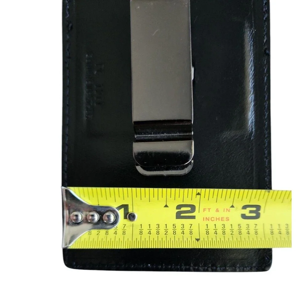 Ranger Belt Co Black Leather Phone Case Tooled Magnetic Closure Clip Vertical